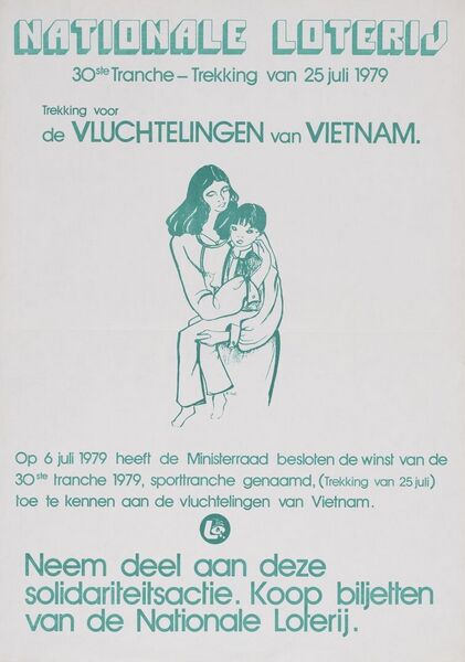 Nationale Loterij. 30ste tranche - Trekking van 25 juli 1979. Trekking voor de vluchtelingen van Vietnam
