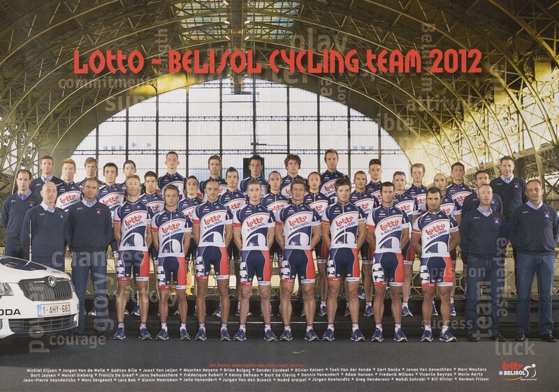 Lotto-Belisol cycling team 2012