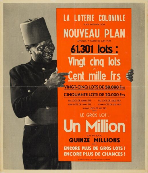 La Loterie Coloniale vous présente son nouveau plan appliqué à partir de juin 1939.