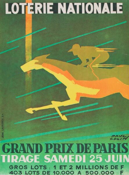 Loterie Nationale. Grand Prix de Paris. Tirage samedi 25 juin