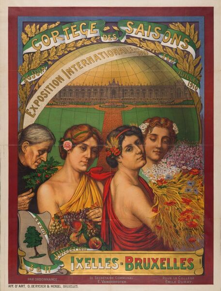 Cortège des saisons. Exposition Internationale de 1910