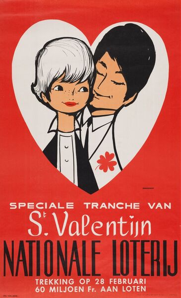 Speciale tranche van St. Valentijn. Trekking op 28 februari. 60 miljoen fr. aan loten