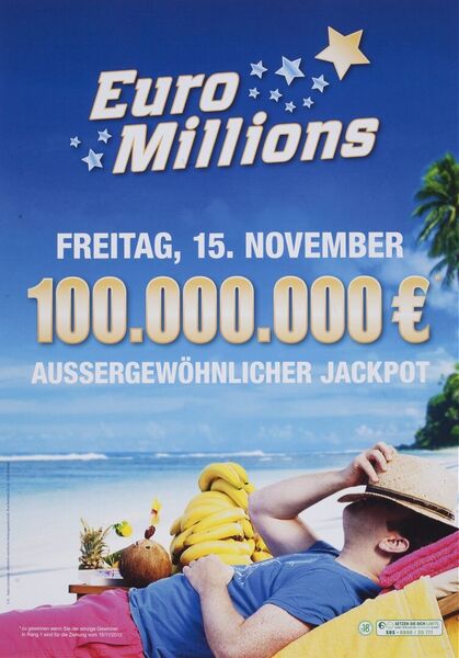 Freitag, 15. November 100.000.000 € aussergewöhnlicher Jackpot