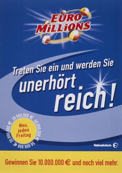 Treten Sie ein und werden Sie unerhört reich! Gewinnen Sie 10.000.000 € und noch viel mehr.