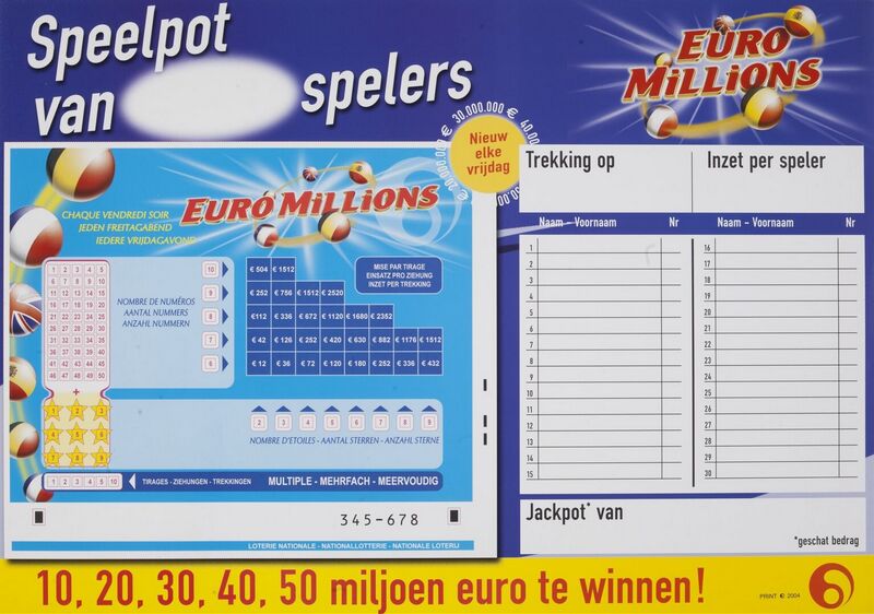 10, 20, 30, 40, 50 miljoen euro te winnen!