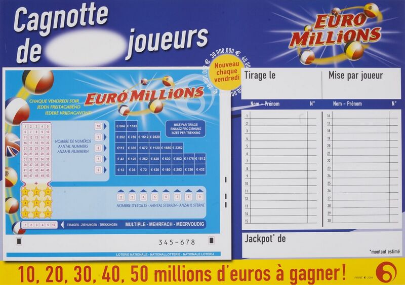 10, 20, 30, 40, 50 millions d' euros à gagner! Loterijmuseum