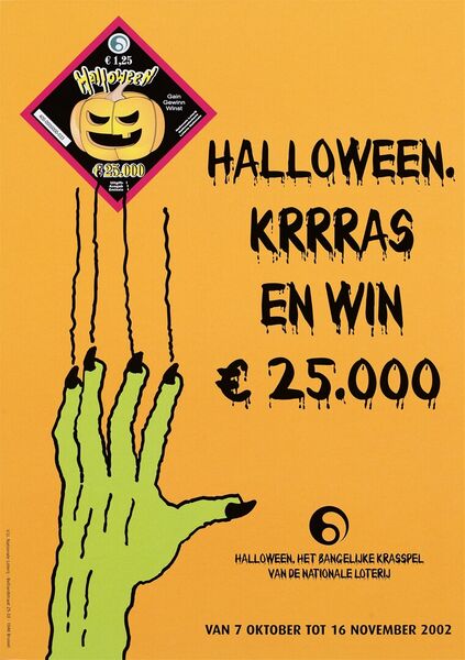 Halloween. Krrras en win € 25.000