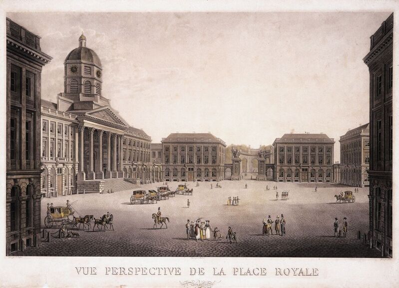 Vue perspective de la Place Royale