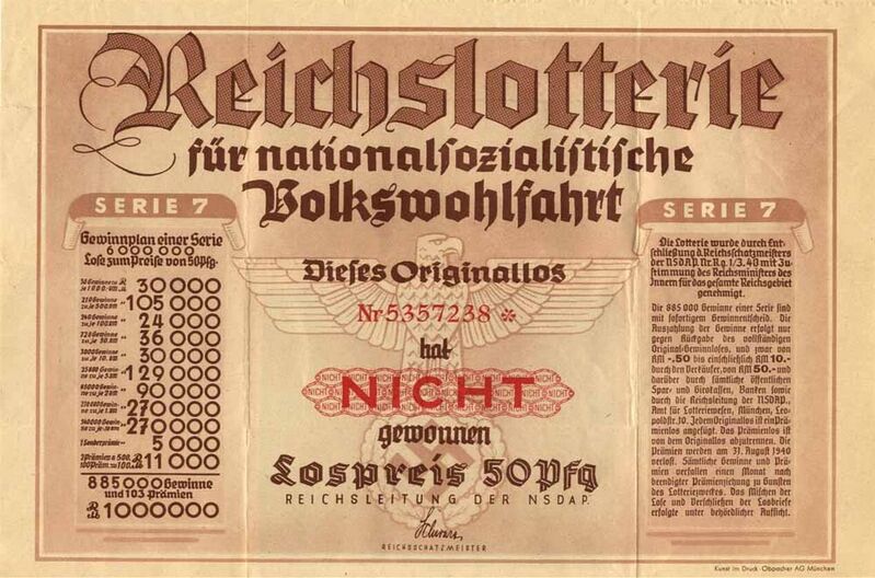 Reichslotterie für Nationalsozialistische Volkswohlfahrt