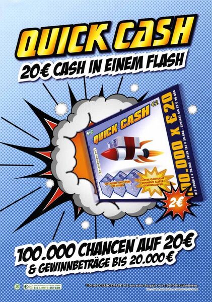 Quick Cash. 20 € cash in einem Flash