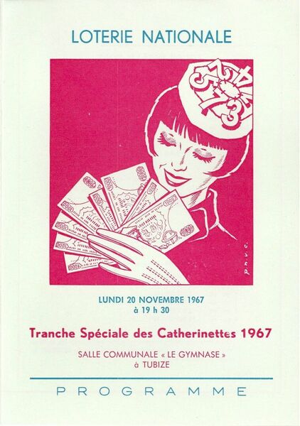 Tranche spéciale des Catherinettes 1967. Programme
