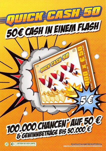 Quick Cash 50. 50 € Cash in einem Flash