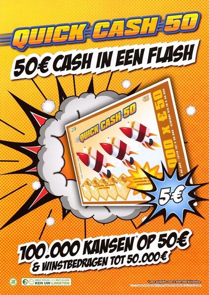 Quick Cash 50. 50 € cash in een flash